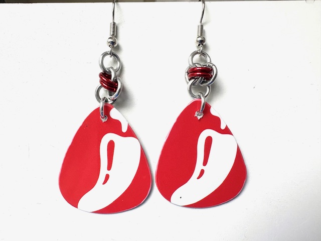 Chili Pepper Teardrop Earrings 
