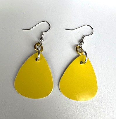 Yellow Teardrop Earrings 