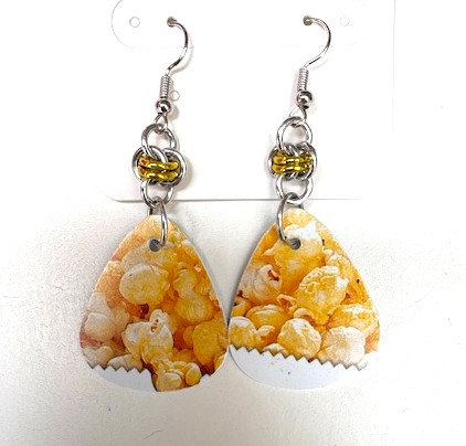 Popcorn Teardrop Earrings 