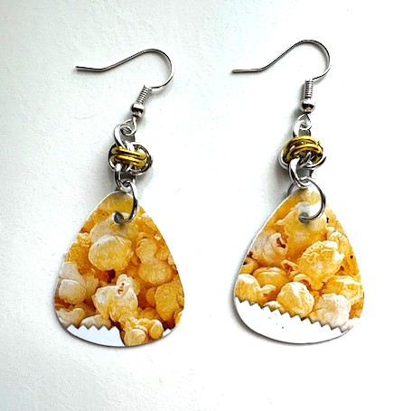 Popcorn Teardrop Earrings 