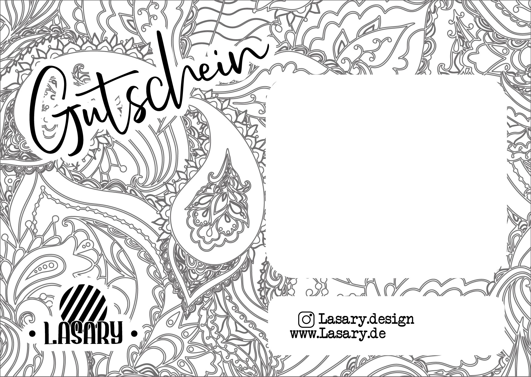 Geschenkgutschein zum Ausdrucken