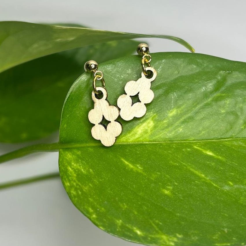 Ohrring "Doppelblume"