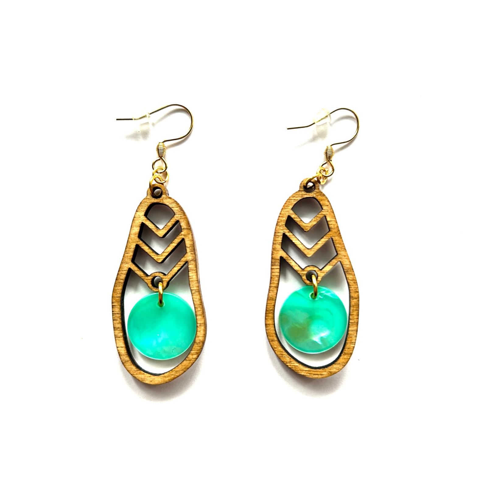 Ohrring "Boho-türkis"