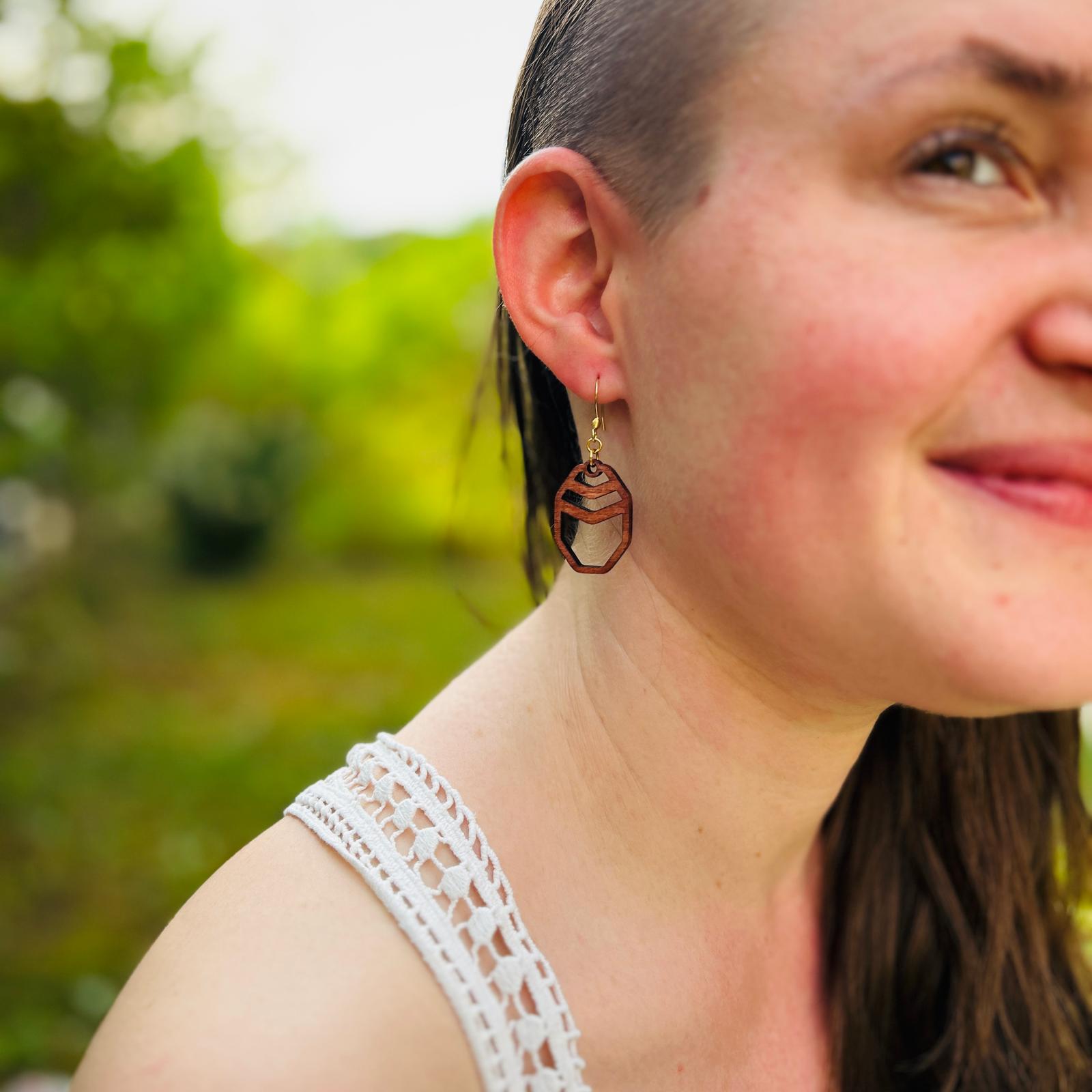 Ohrring „Boho-Chevrons“