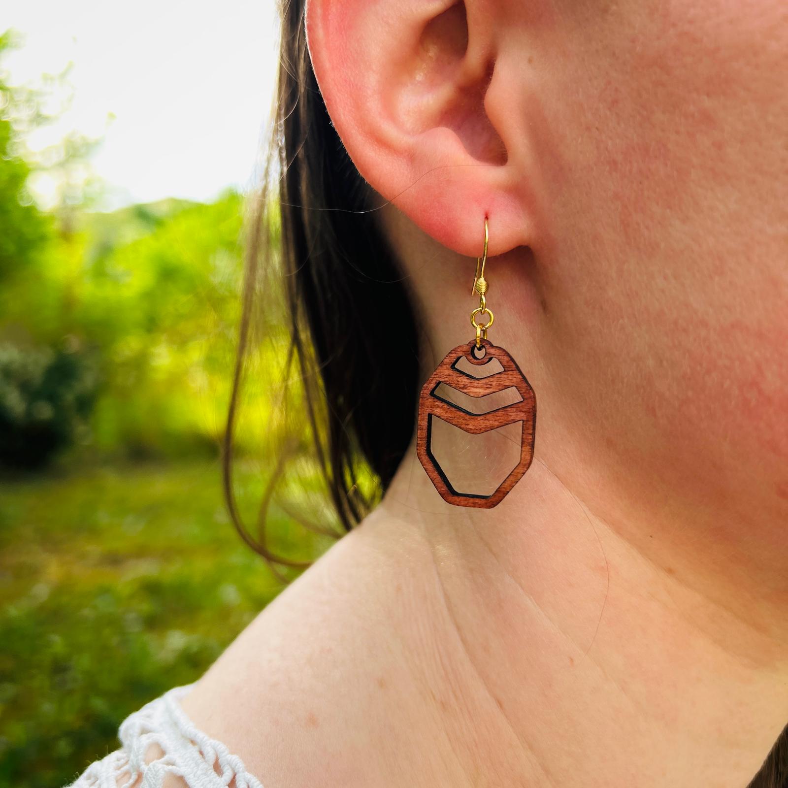 Ohrring „Boho-Chevrons“