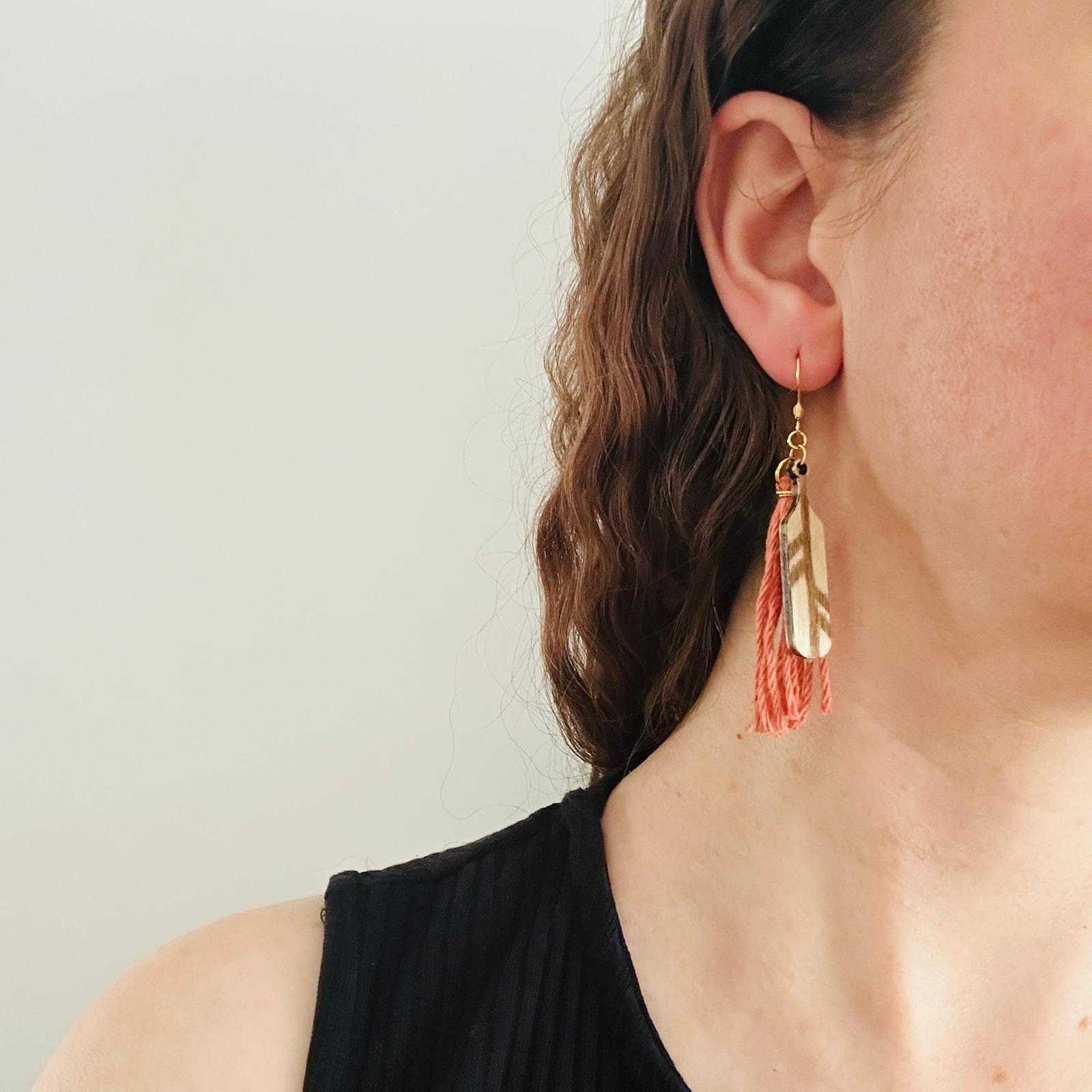 Ohrring „Boho-no-feather“