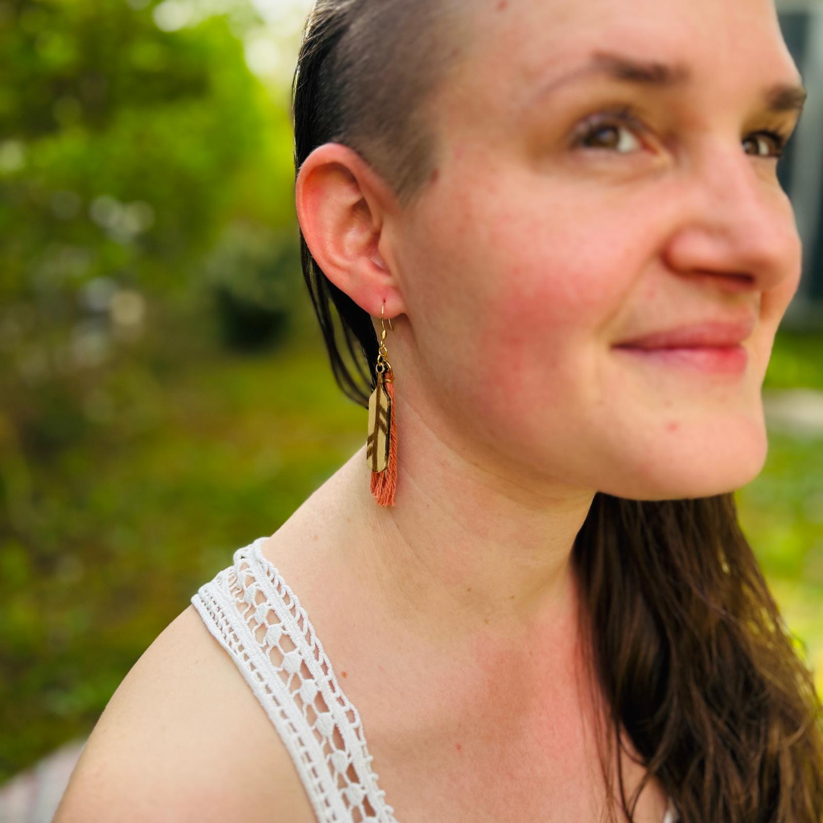 Ohrring „Boho-no-feather“