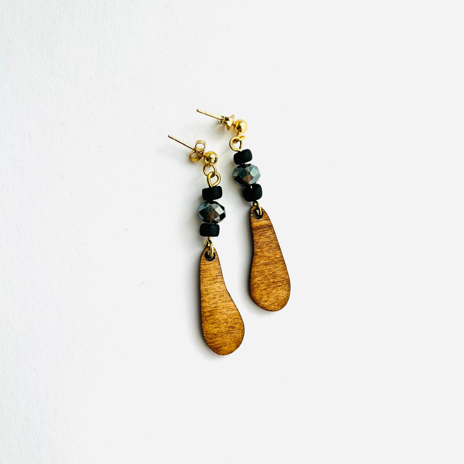 Ohrring "Tropfen & Glas"