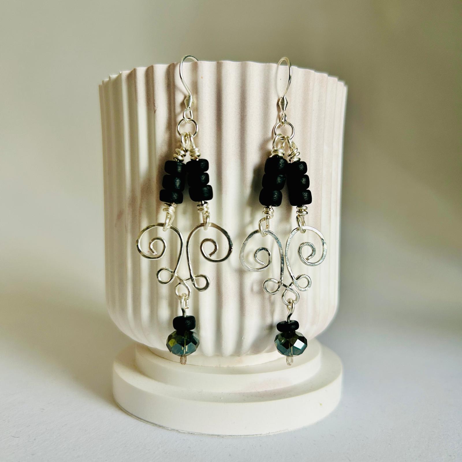 Ohrring "Kokos & Kupfer"