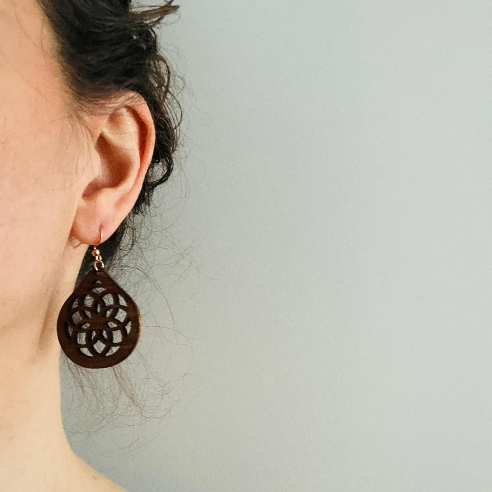 Creolen "Holzcreolen"