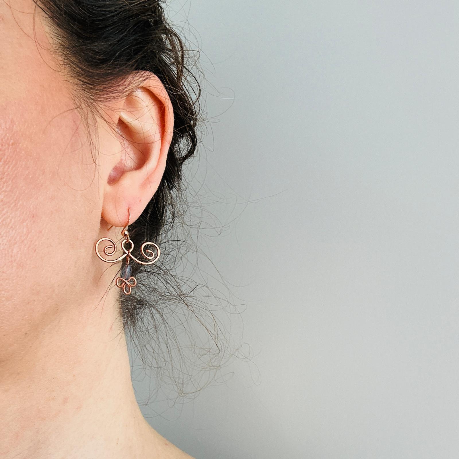 Ohrring "Romantisch Rosé"