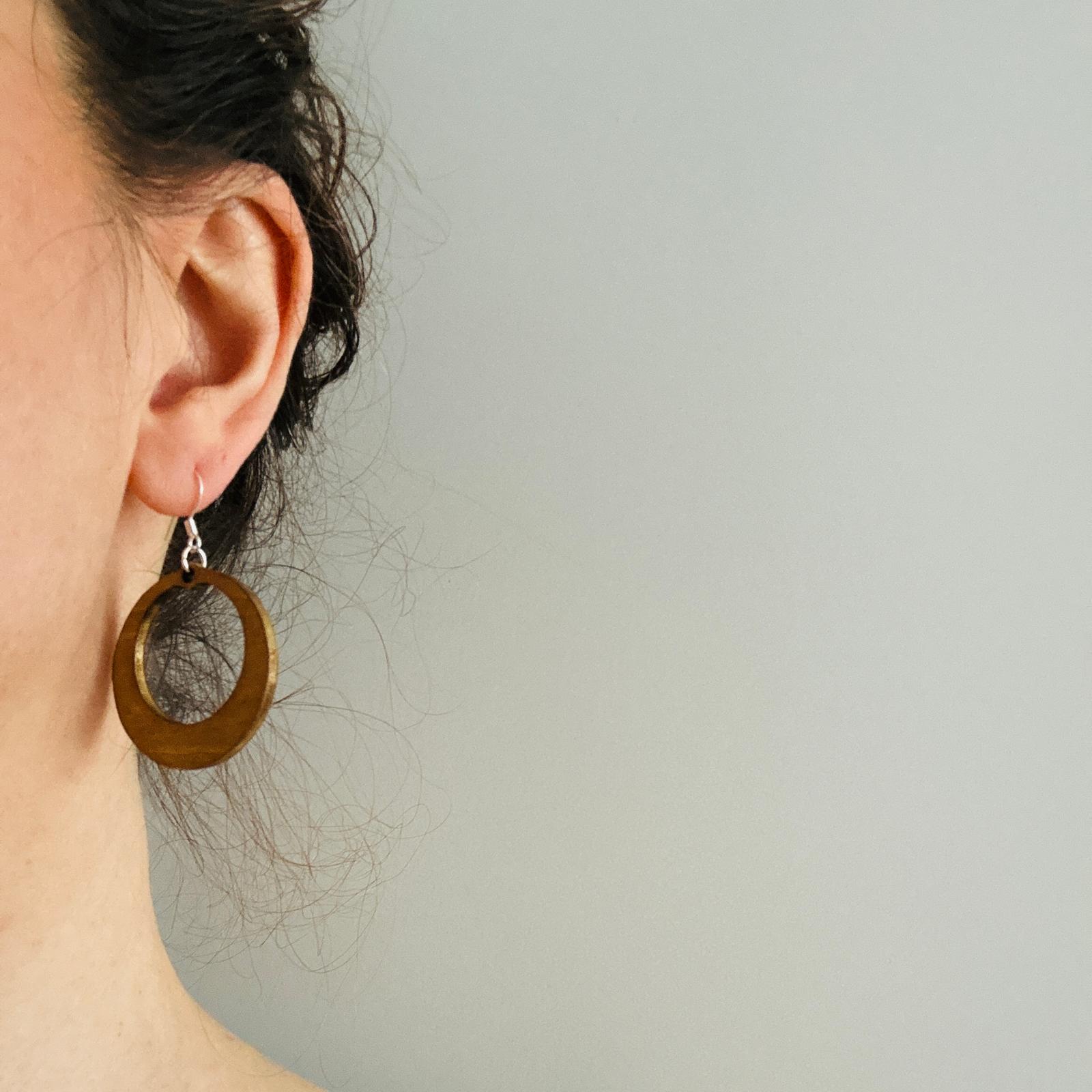 Creolen "Holzcreolen"