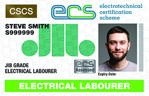 ECS Electrical Labourer Card ECS Card