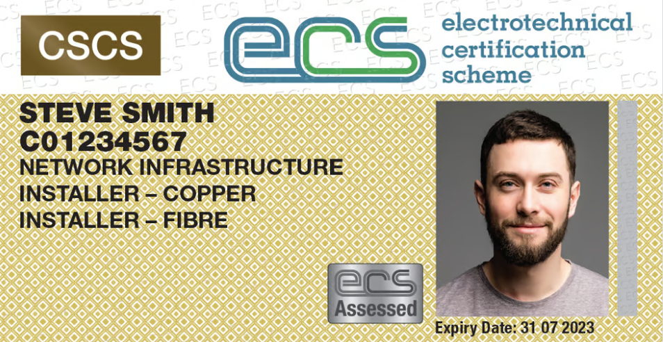 ECS Network Infrastructure Installer (Level 3) Card
