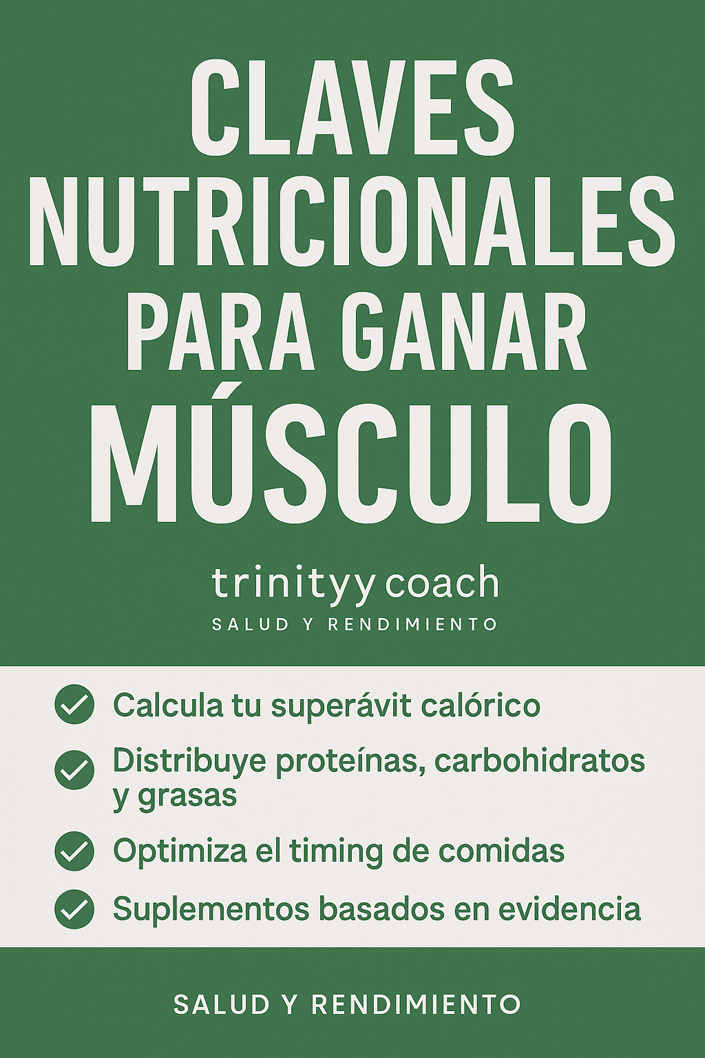 Claves Nutricionales para Ganar Músculo