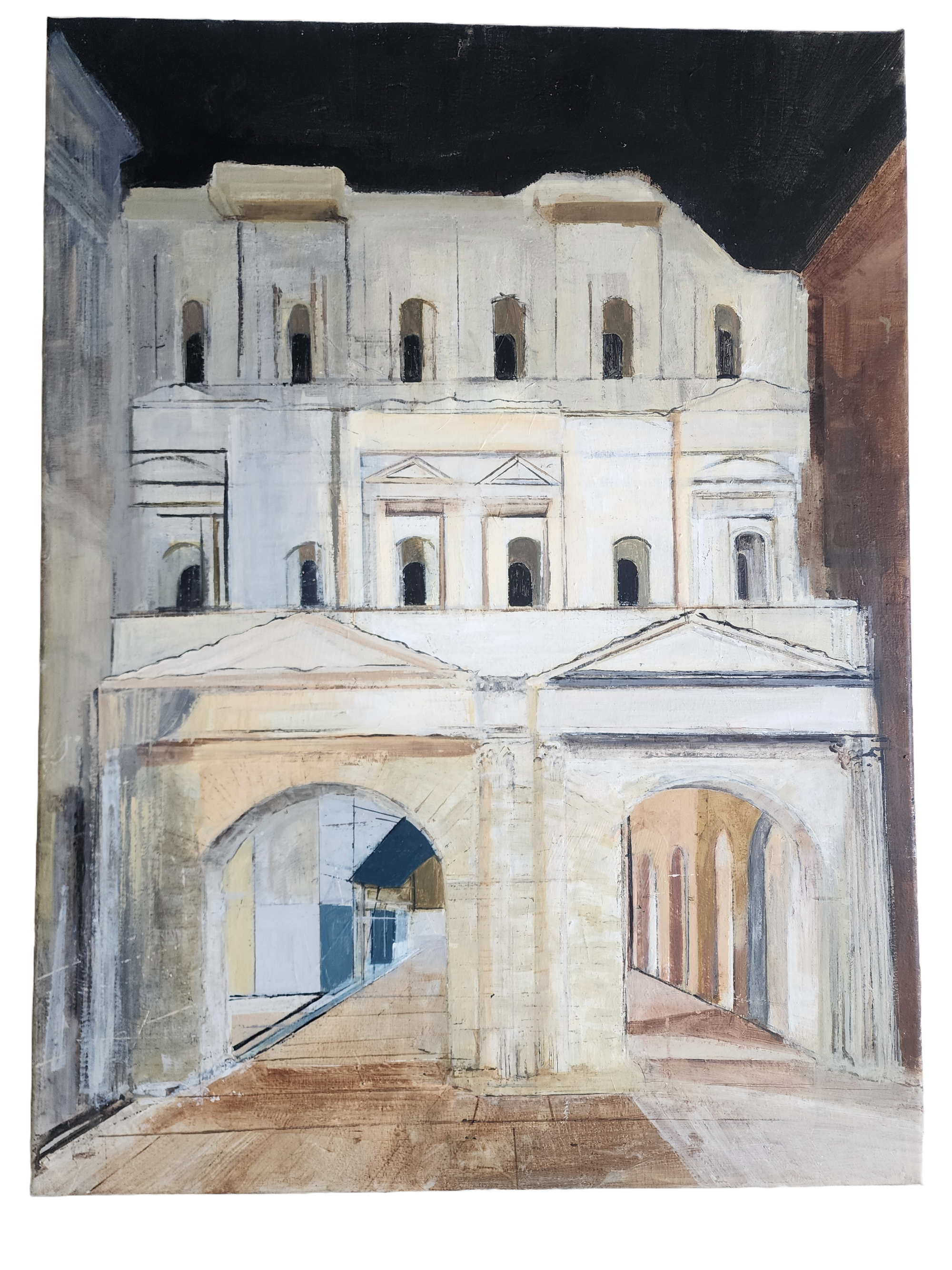 Hand-painted Architectural Artwork - Verona
