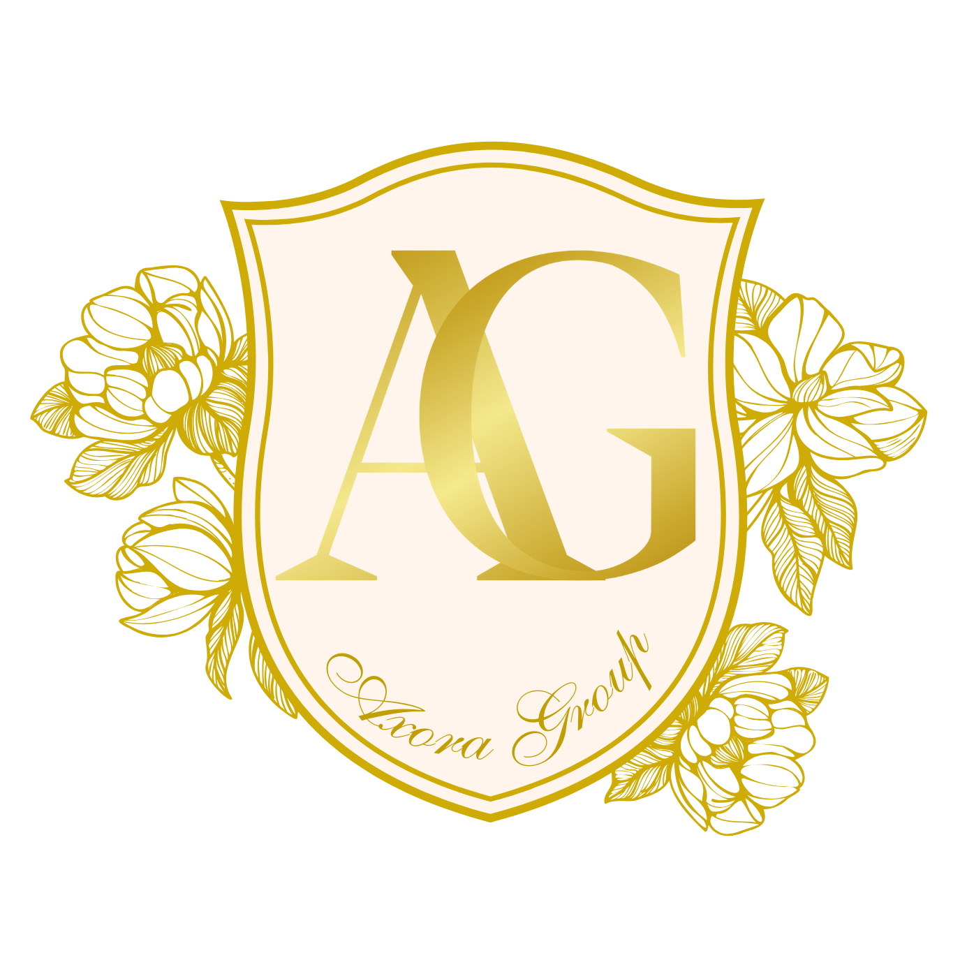 Elegant Emblem with Floral Design Logo
