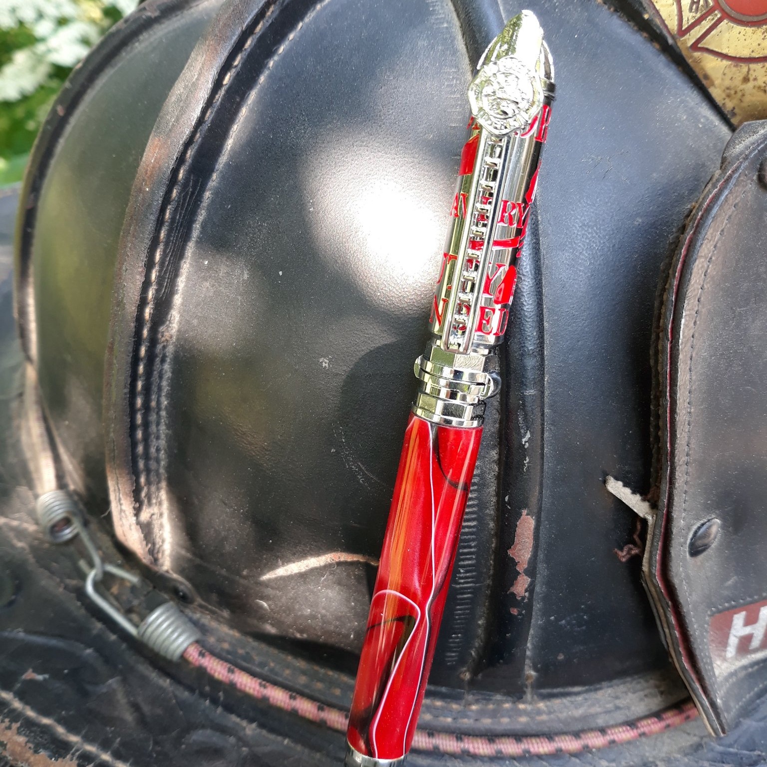 Firefighter Ballpoint Pen with Ladder Clip #1