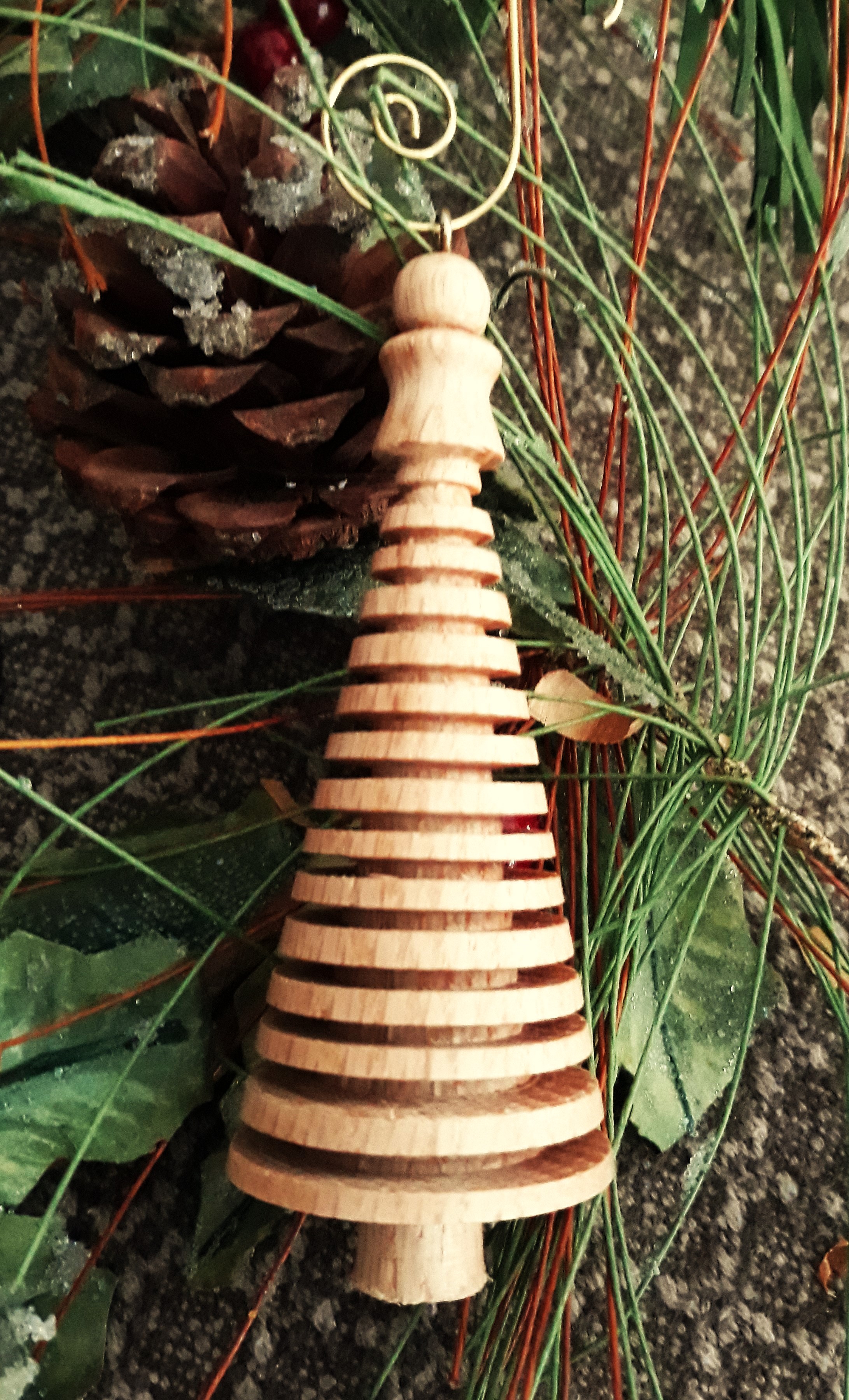 Wooden Christmas Tree Ornament