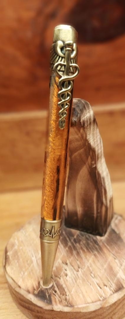 Medical Twist Pen Kit in Antique Brass