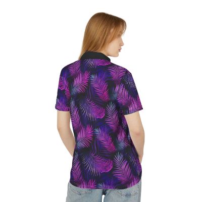 Deep Purple Hawaiian Polo Shirt
