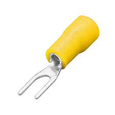 Terminal Horquilla Amarillo 12-10 Awg  paquete de 100 Unidades