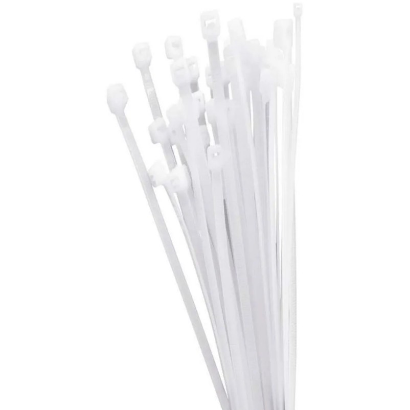 Amarra Cable 4.8x370mm 100 Unidades Blanco 