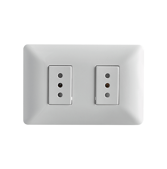 ENCHUFE DOBLE 10A 250V BLANCO STANFORD