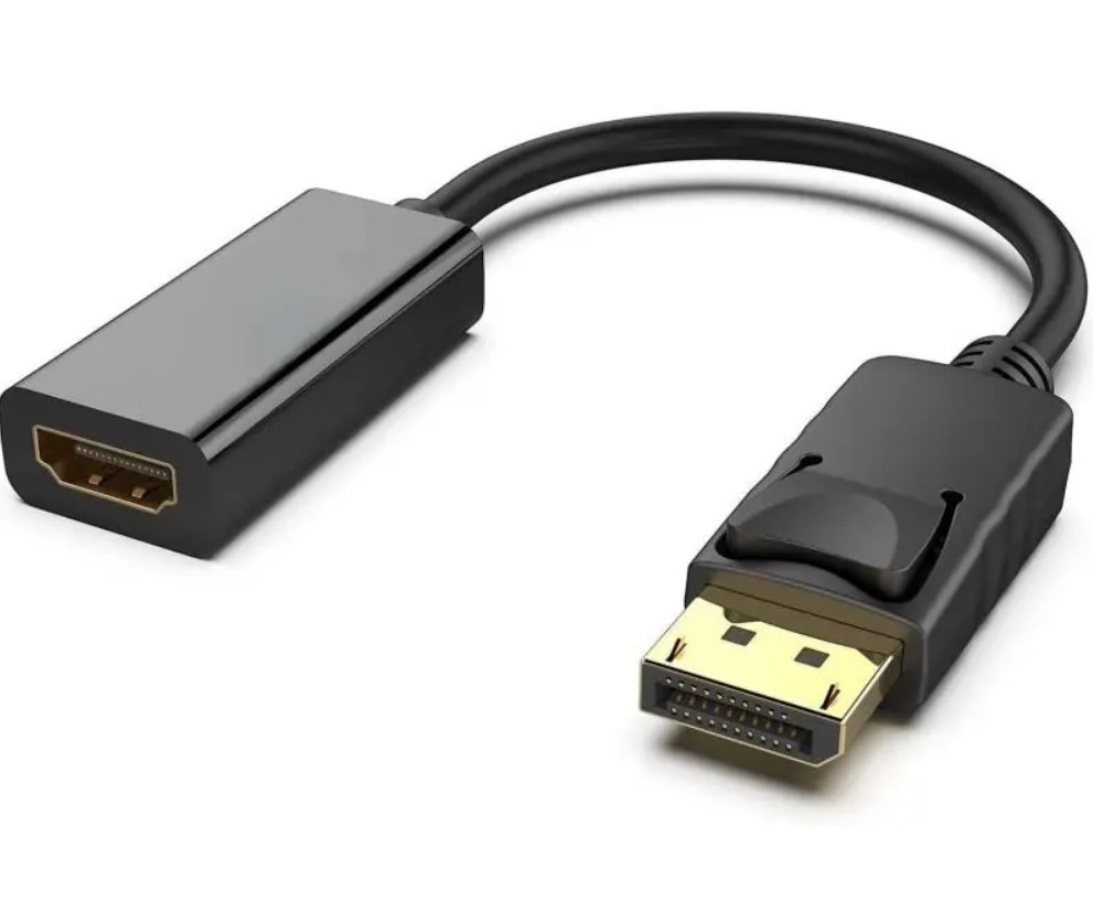 Cable Adaptador Display Port Macho A Hdmi Hembra Negro