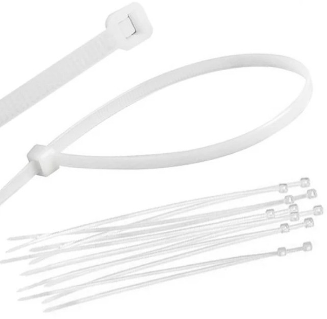Amarra Cable 4.8x370mm 100 Unidades Blanco 