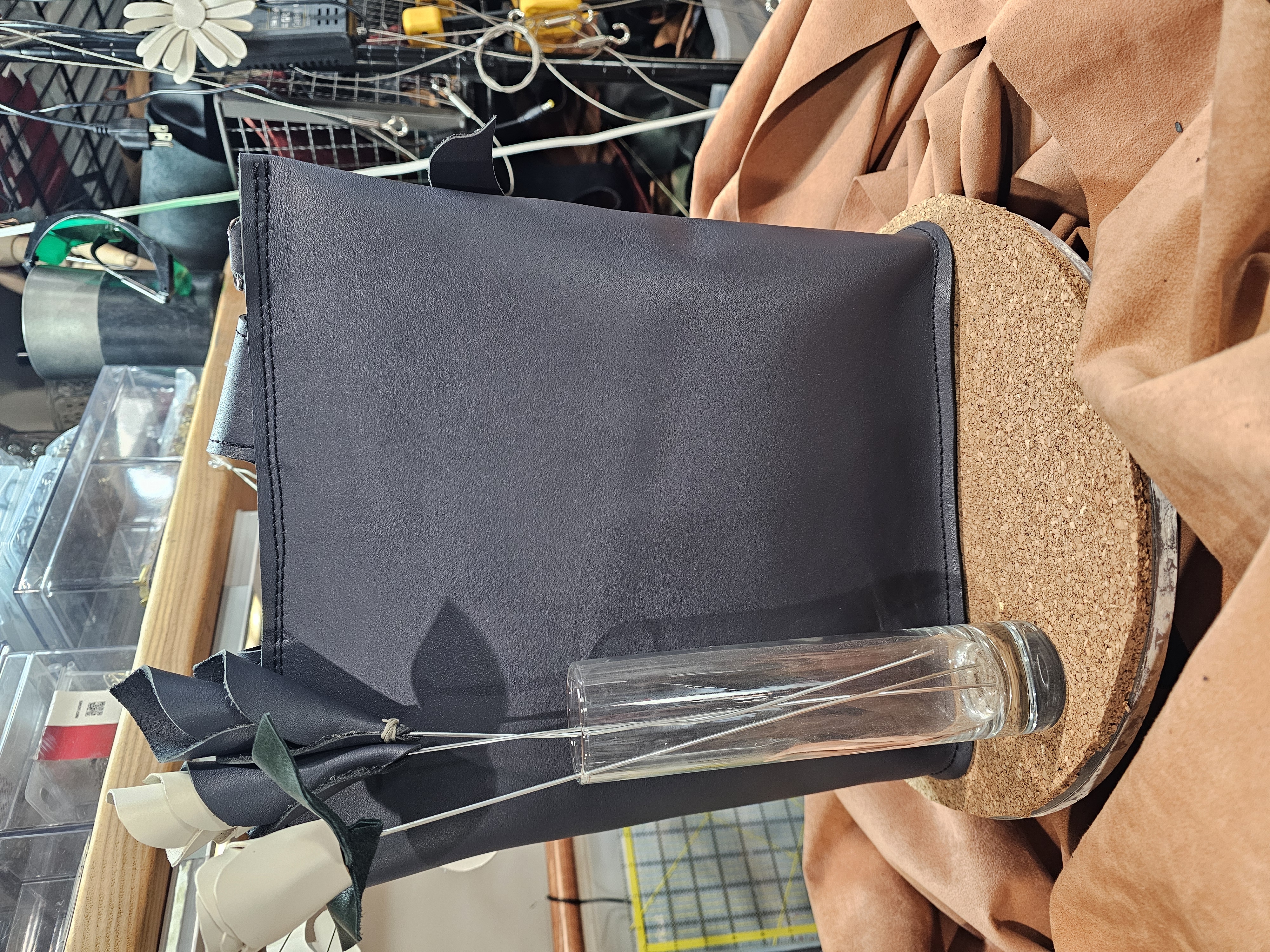 Mid Size Leather Backpack