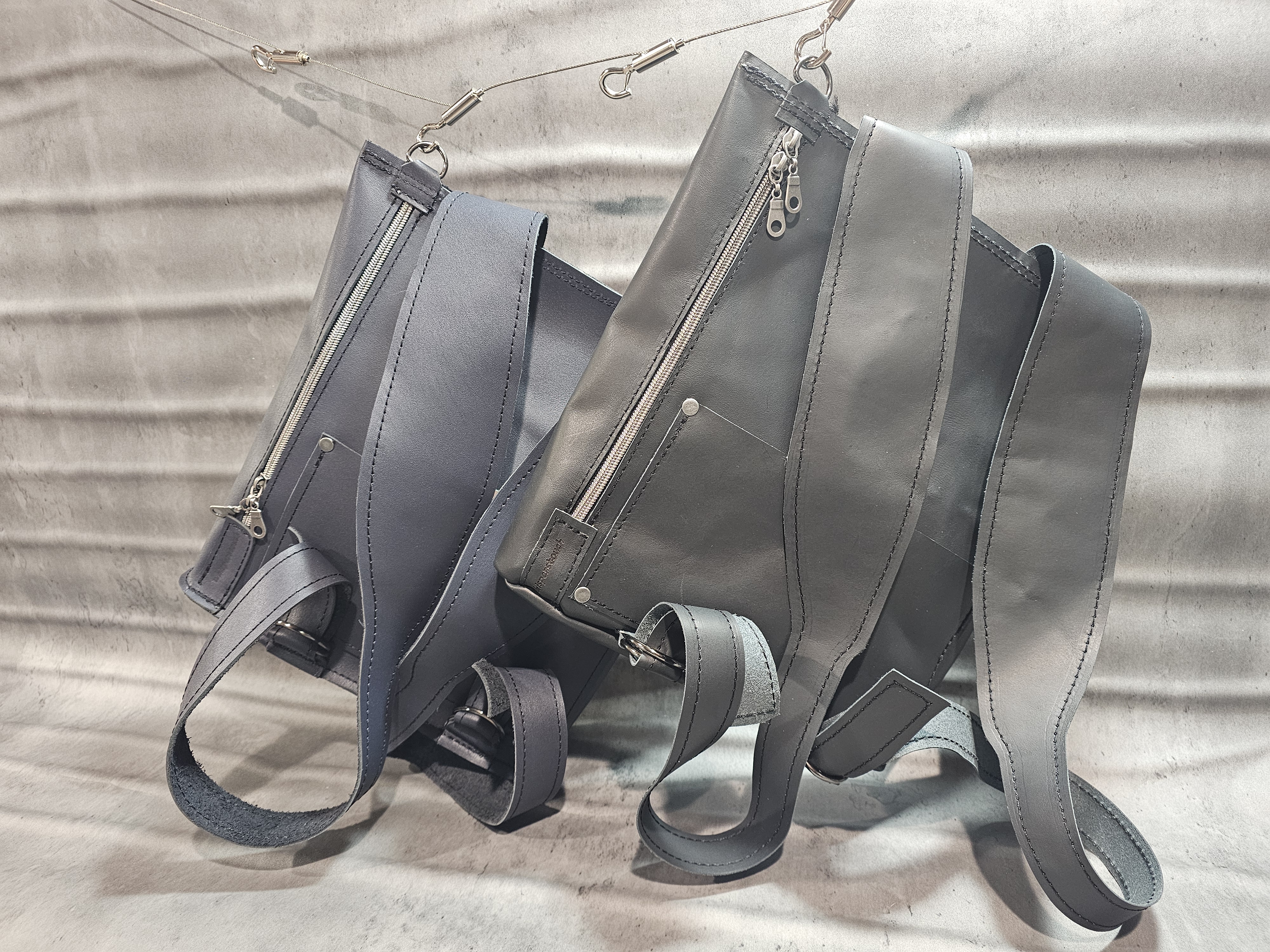 Mid Size Leather Backpack
