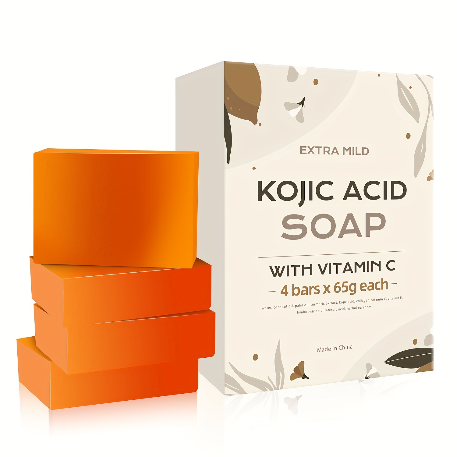 Vitamin C Koji Acid Body Soap Gentle Body Care 65g*2 NET WT. 4.58 oz