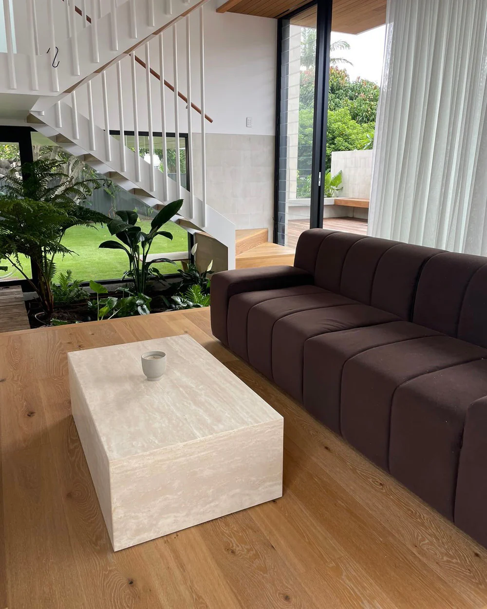 Plinth Marble Coffee Table