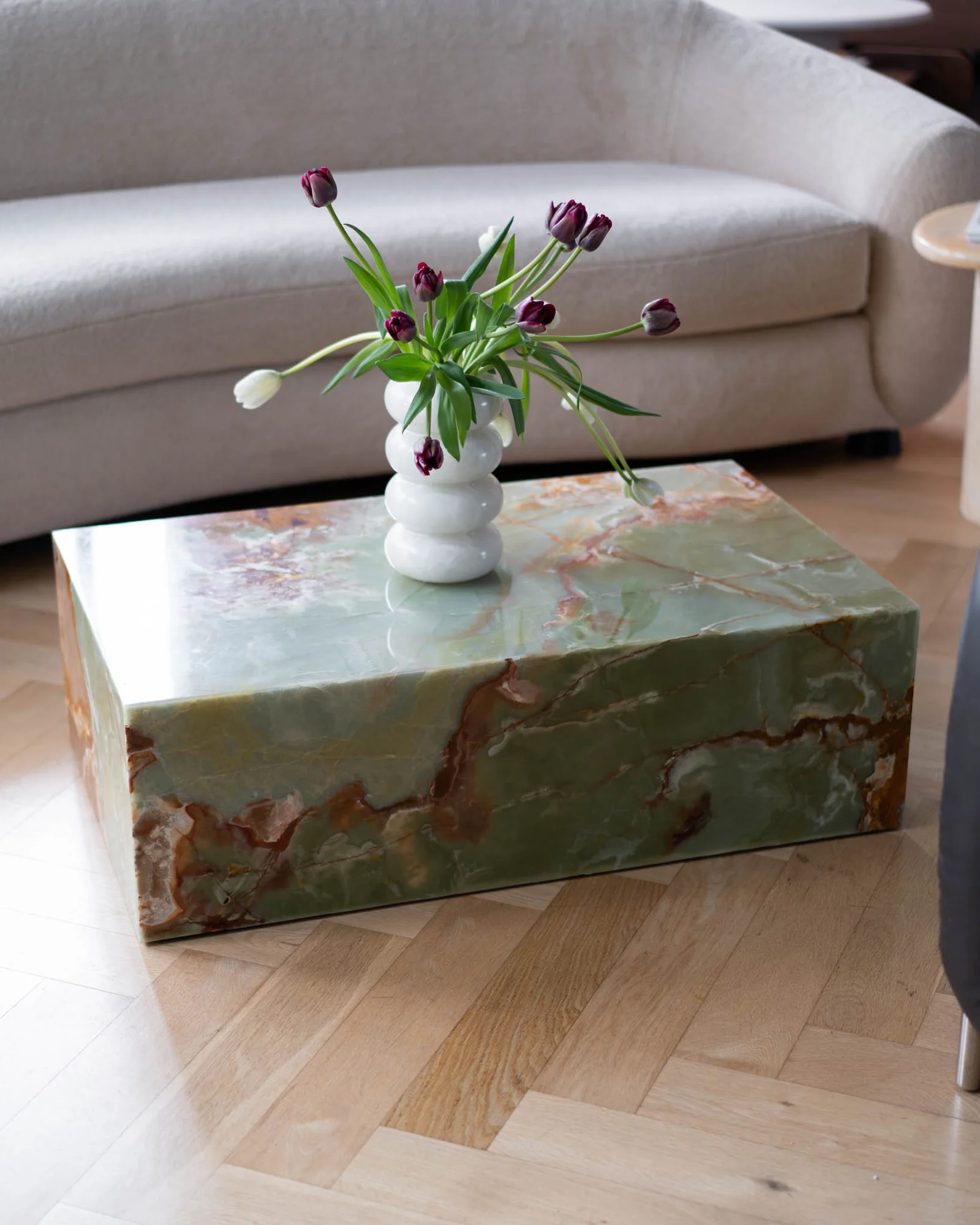 Plinth Marble Coffee Table