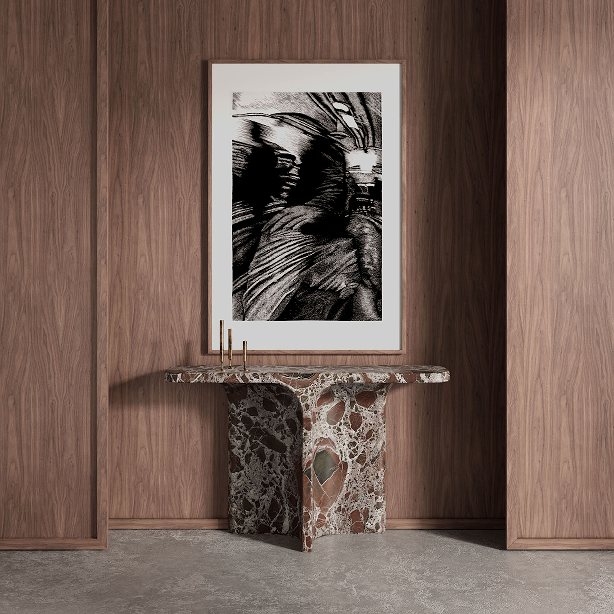 Rosso Reverie Console Table