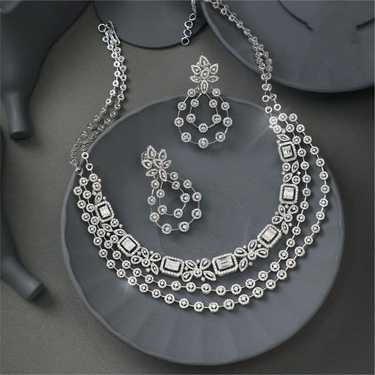 Elegant Lab Grown Diamond Jewelry Set