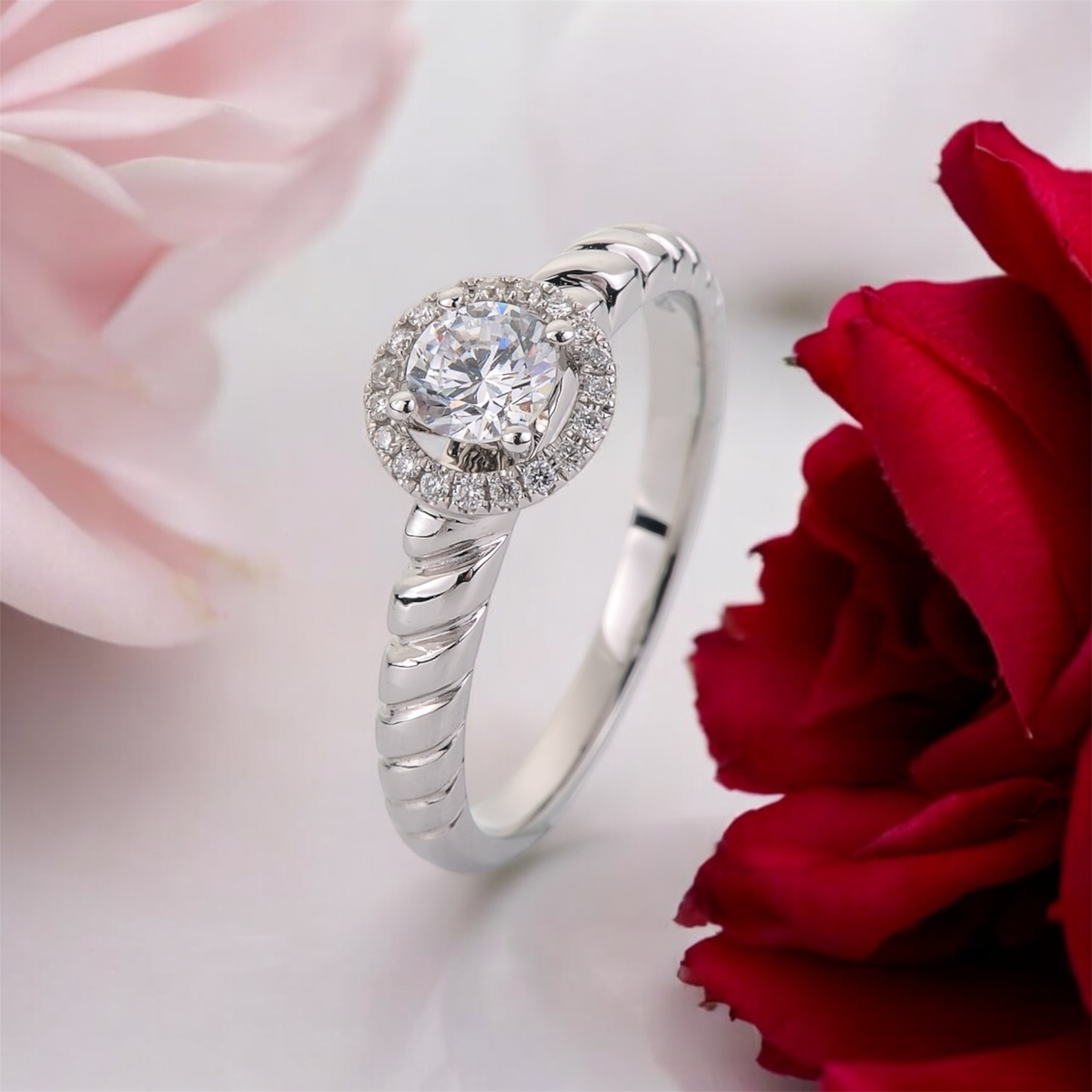 Solitaire Lab Grown Diamond Engagement Ring