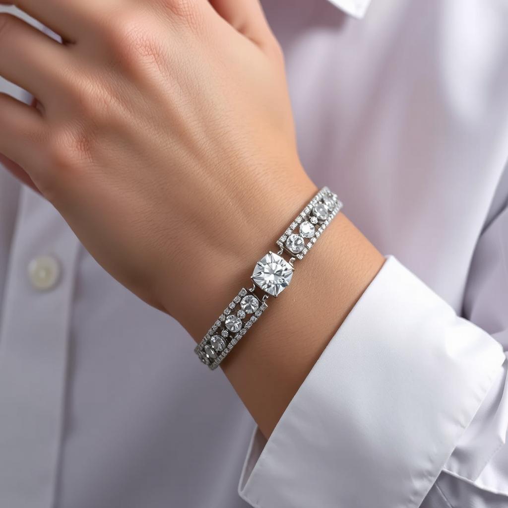 Modern Masculinity: Men's Lab-Grown Diamond Bracelet for Distinctive Style