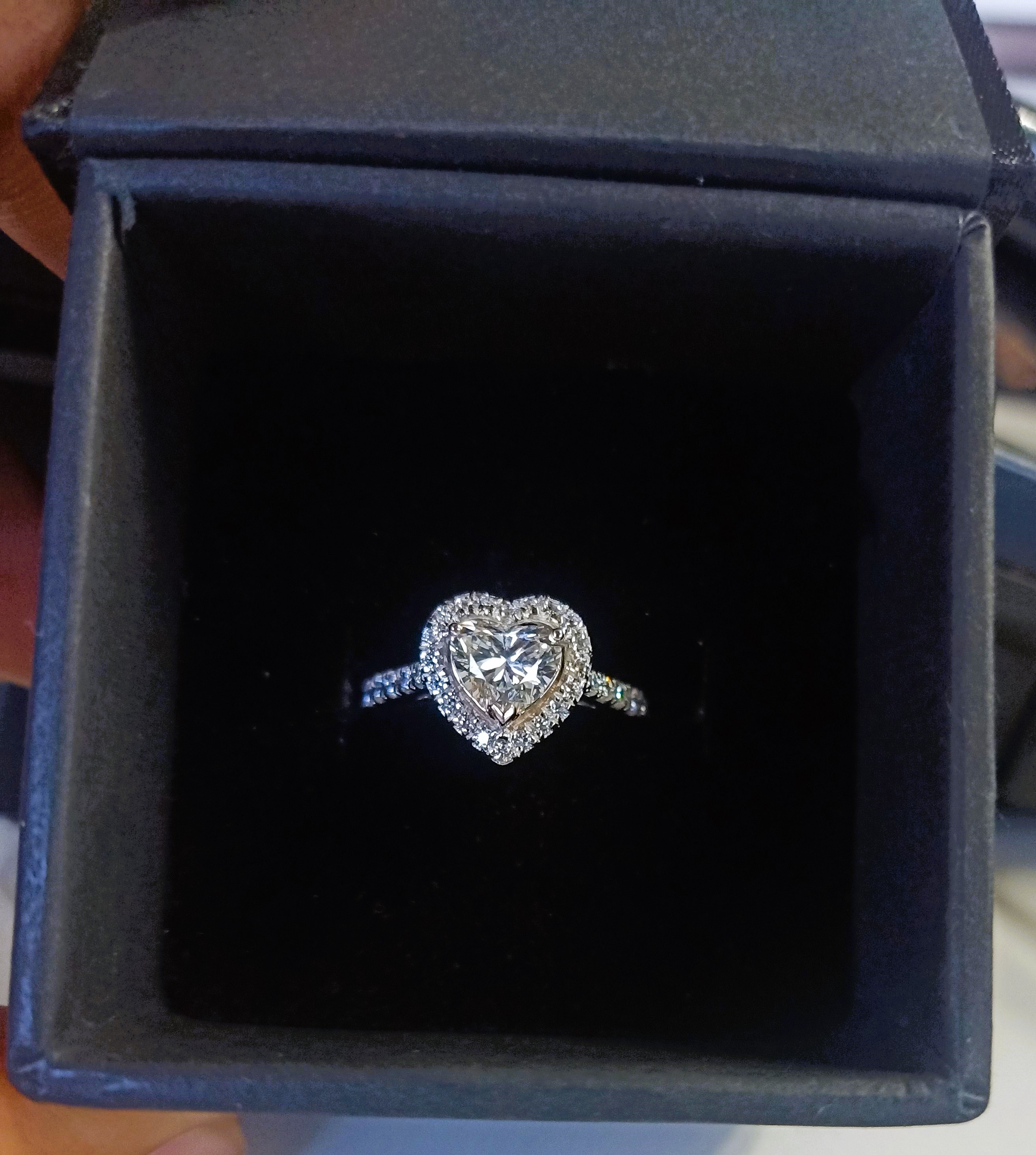 Heart Shaped Diamond Ring