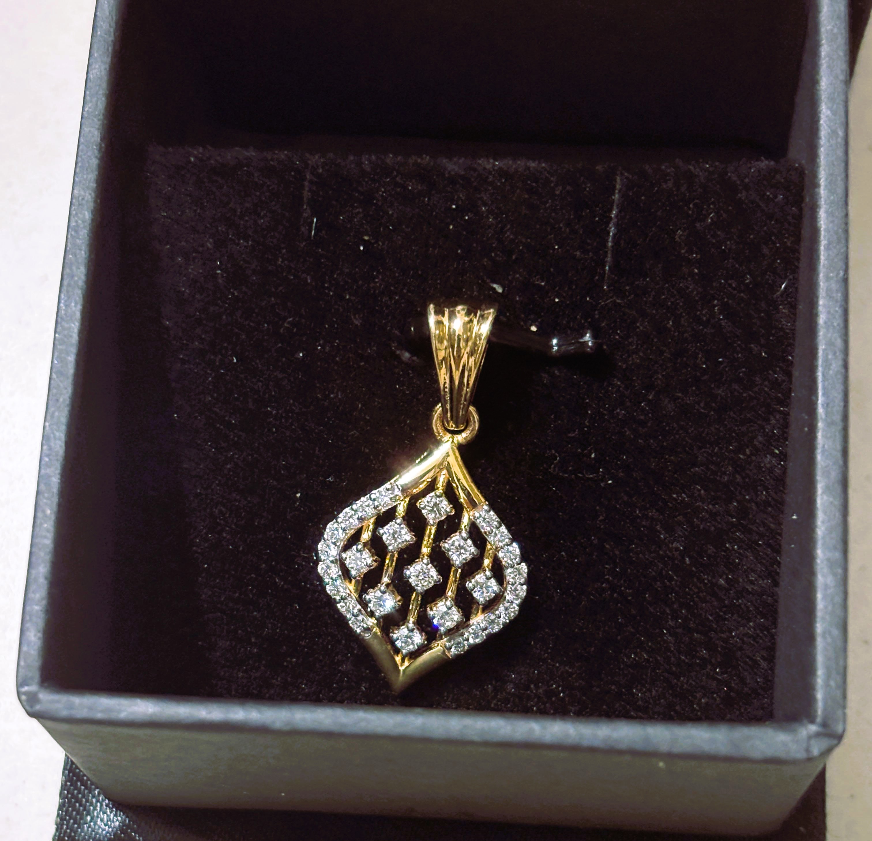 Elegant Lab Grown Diamond Pendant