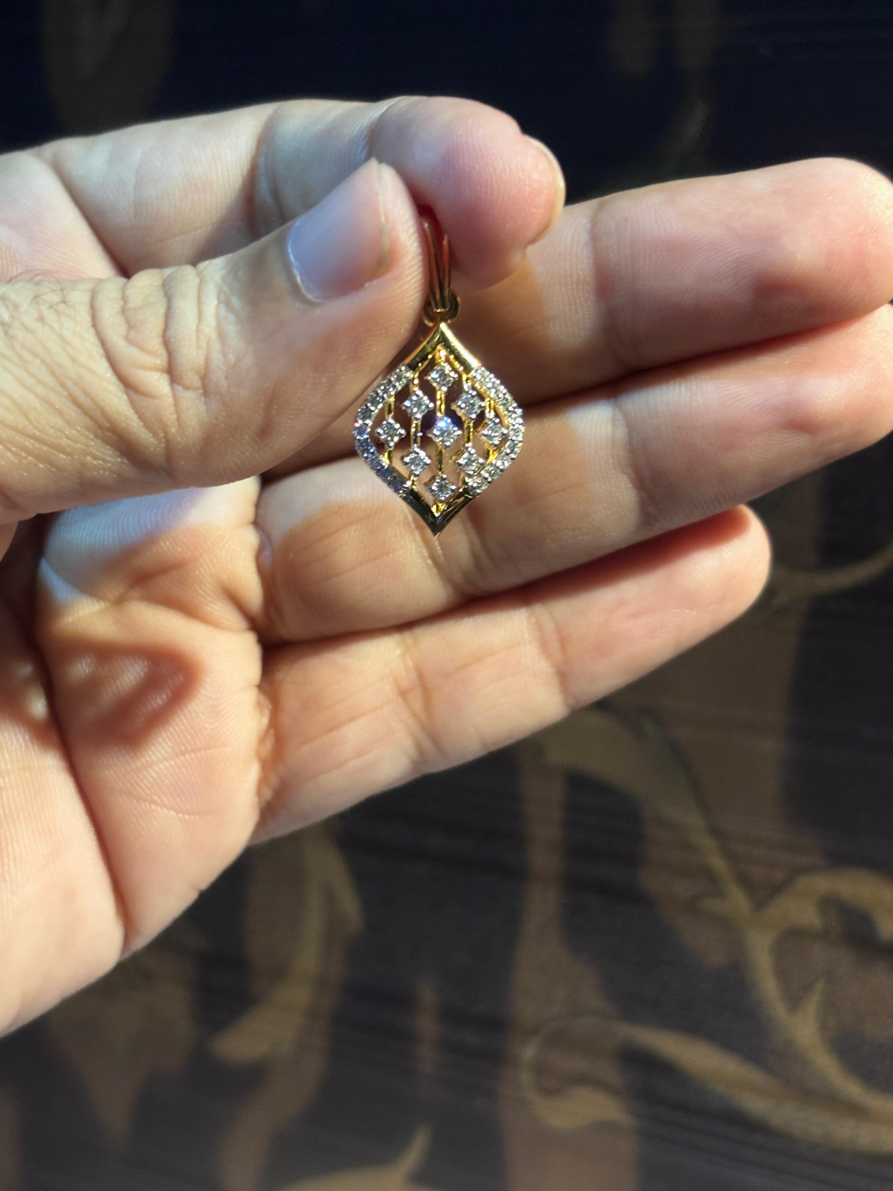 Elegant Lab Grown Diamond Pendant