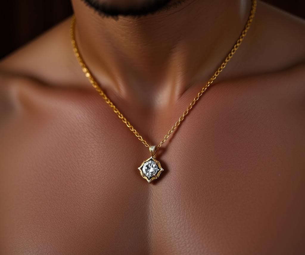 Sustainable Sparkle: The Lab-Grown Diamond Pendant for him