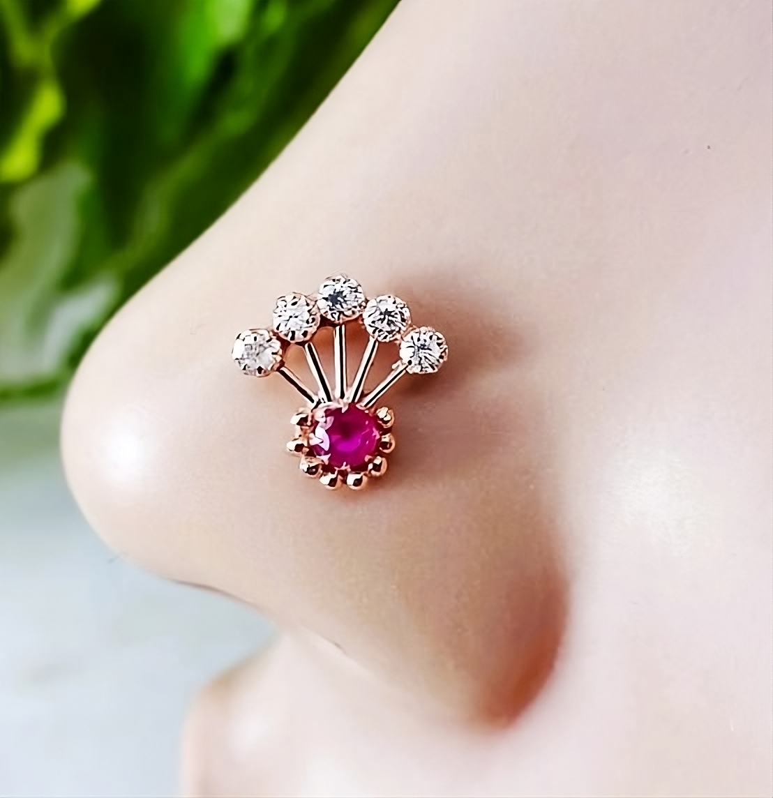 Elegant Diamond Nose Pin