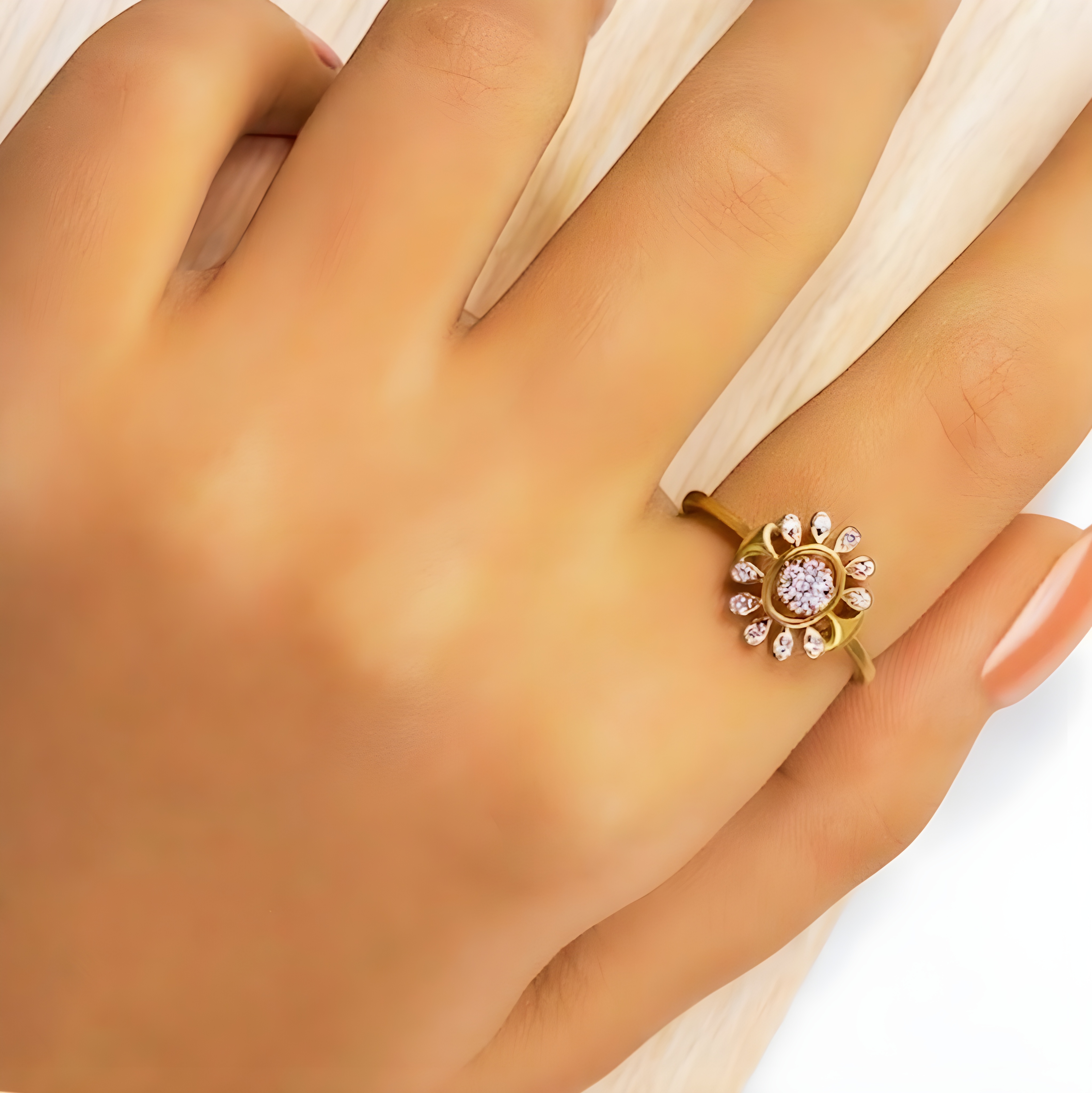 Floral Diamond Ring