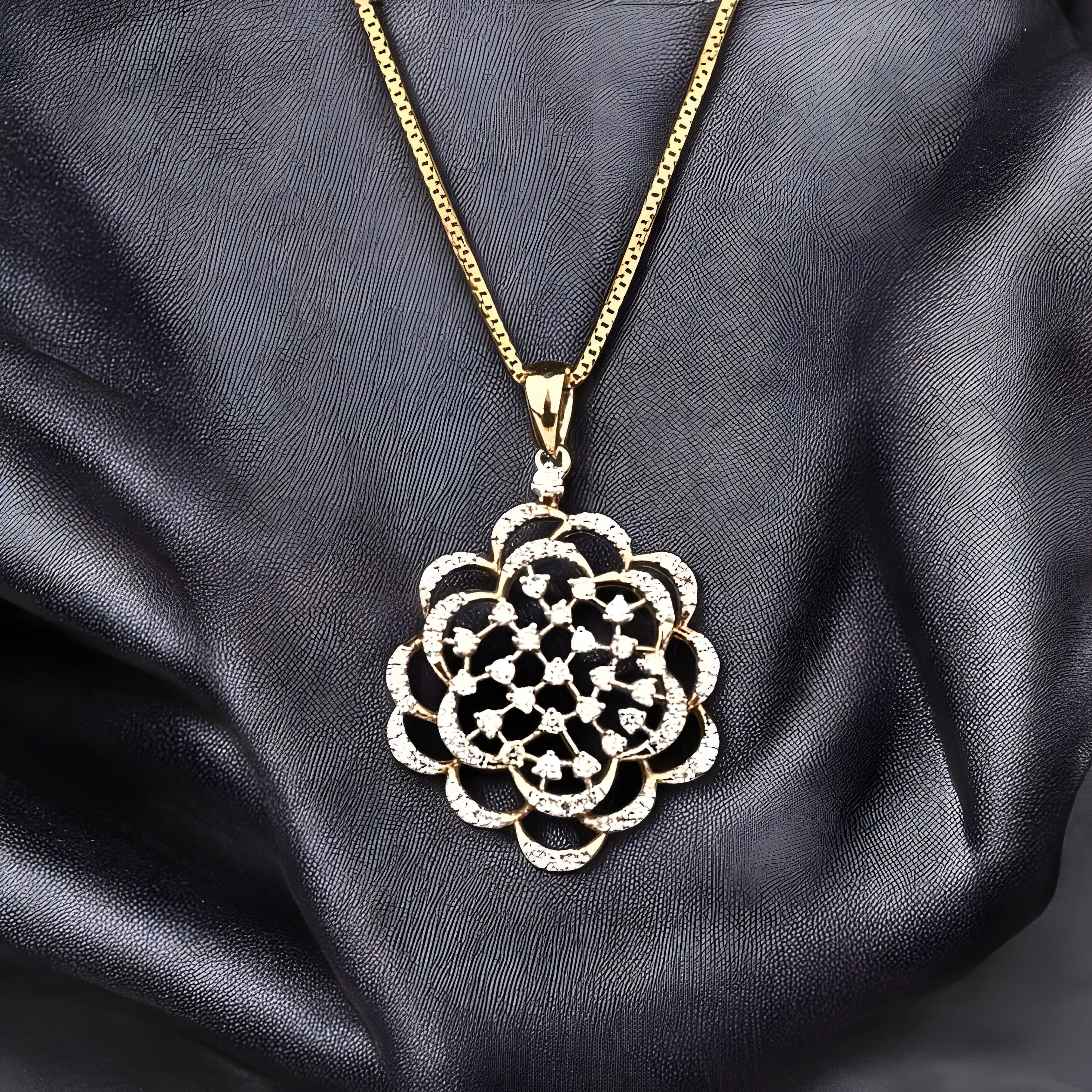 Floral Symphony Lab-Grown Diamond Pendant