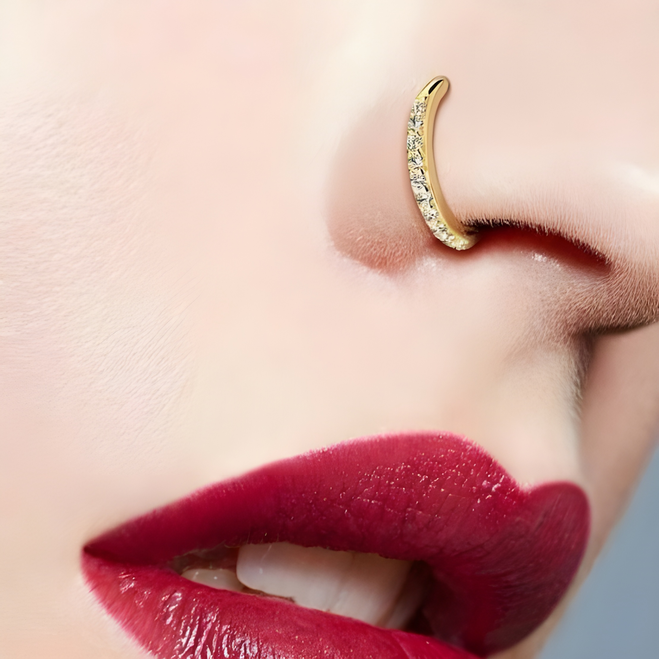 Stunning Lab Grown Diamond Nose Ring