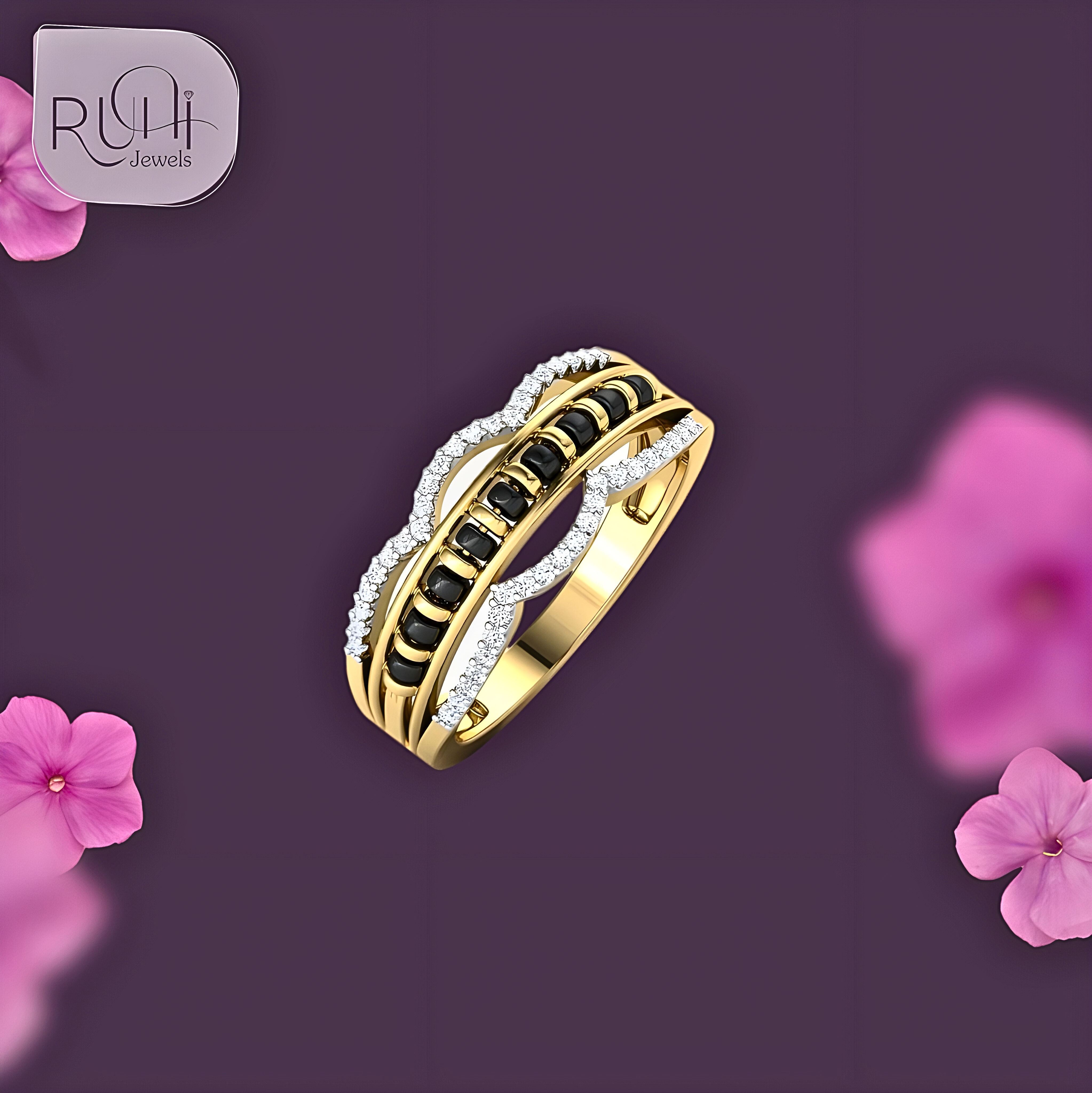 Bond of Radiance – Diamond Mangalsutra Ring