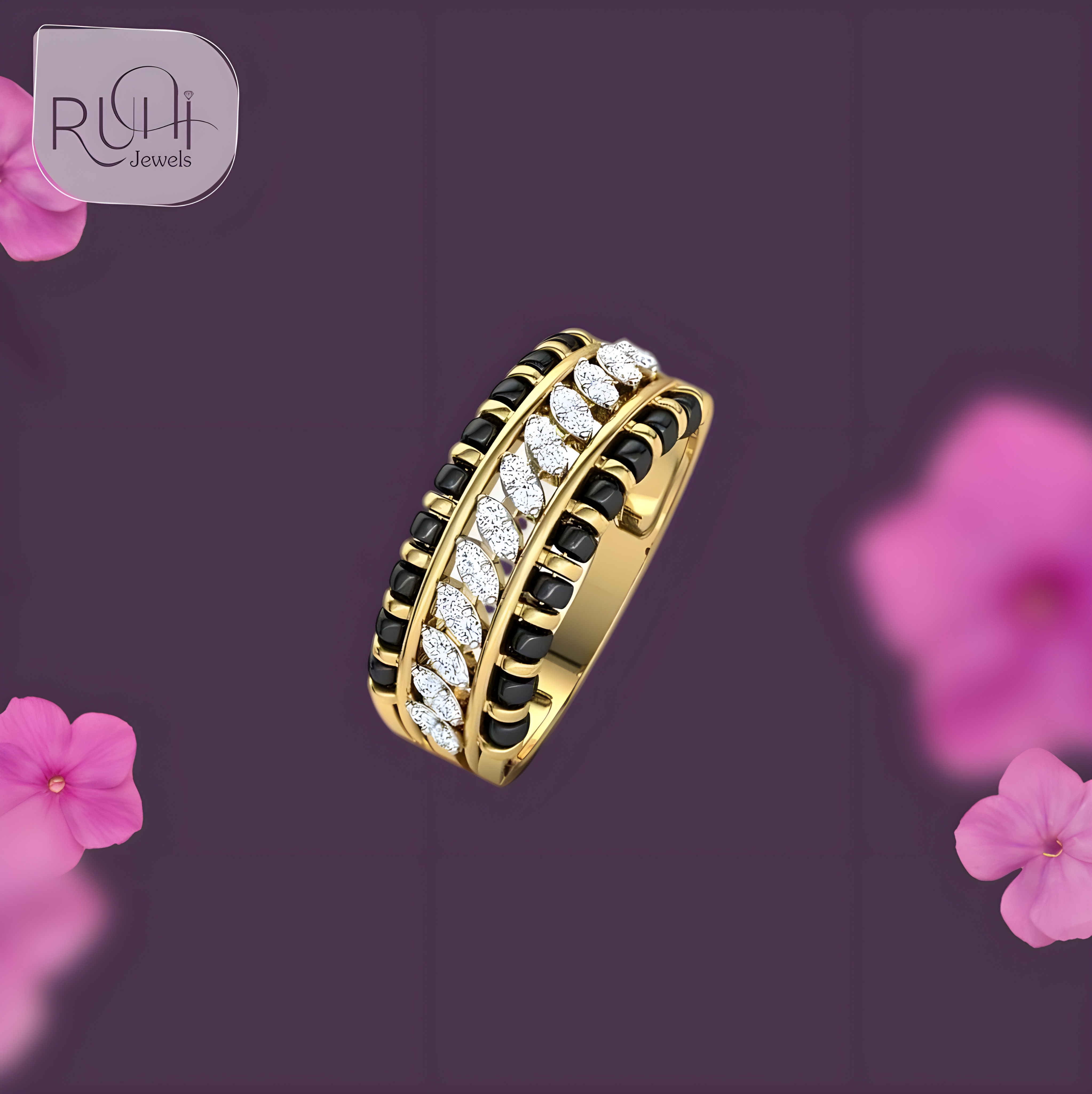 Elegant Gold and Diamond Ring