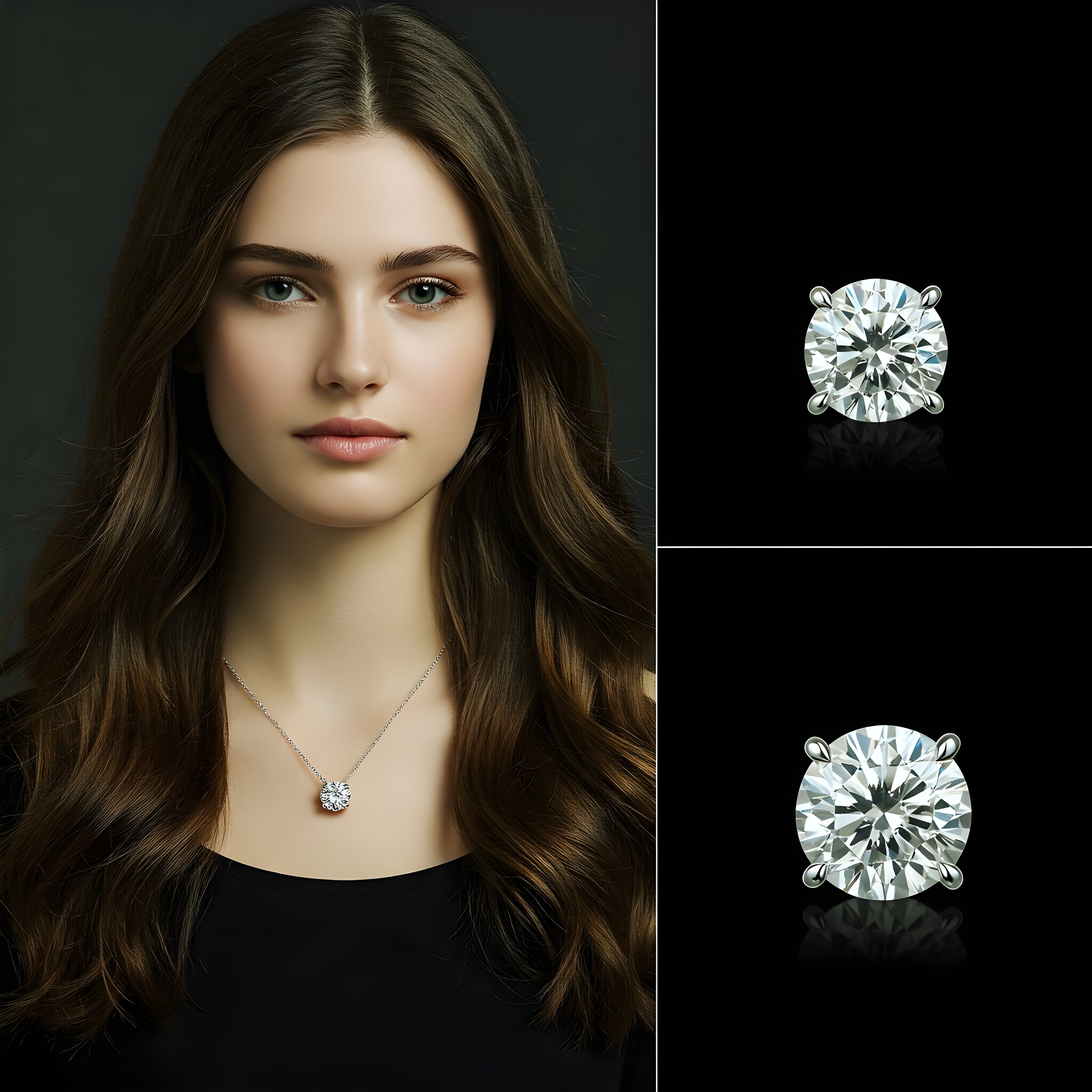 Radiant Elegance: Lab-Grown Diamond Pendant